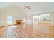 Spacious living room with hardwood floors and fireplace at 1320 Bridgewater Walk, Snellville, GA 30078