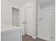 Bathroom with walk-in shower and linen closet at 907 Agate Ln, Lawrenceville, GA 30043