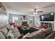 Spacious living room with hardwood floors and a fireplace at 3547 Valley Bluff Ln, Snellville, GA 30039