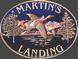 Close-up of Martin's Landing community sign at 1845 Branch Valley Dr, Roswell, GA 30076