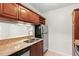 Well-equipped kitchen featuring granite countertops at 2103 River Green Nw Dr, Atlanta, GA 30327