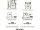 Optional floor plans showing various options for bedrooms, patios, and fireplaces at 67 Rocking Wood Vw, Dallas, GA 30157