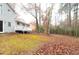 Spacious backyard with a deck and wooded area at 1841 Northwick Pl, Lithonia, GA 30058