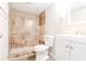 Updated bathroom with a shower/tub combo and vanity at 1841 Northwick Pl, Lithonia, GA 30058