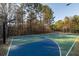 Two basketball courts with green and blue surfaces at 6191 Talmadge Run, Acworth, GA 30101