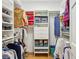 Bright walk-in closet with ample shelving and hanging space at 540 Saint James Pl, Marietta, GA 30064