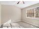 Spacious bedroom with vaulted ceiling, carpet, and window at 2496 Montezuma Cir, Ellenwood, GA 30294