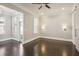 Spacious bedroom with hardwood floors and ceiling fan at 333 Brownstones Ne Cir, Atlanta, GA 30312