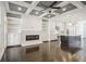 Open floor plan with kitchen, living room, and fireplace at 333 Brownstones Ne Cir, Atlanta, GA 30312
