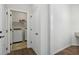 View of the laundry room from the hallway at 100 Academy Ln, Canton, GA 30114