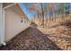 House with wooded backyard and leaf covered ground at 195 Pinehurst Dr, Stockbridge, GA 30281