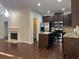 Modern kitchen with stainless steel appliances and an island at 4045 Windcrest Ct, Alpharetta, GA 30022