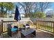 Relaxing deck with seating area and fenced yard at 912 Ira Sw St, Atlanta, GA 30310