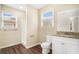 Updated bathroom with granite vanity and shower at 1742 Lynn Ln, Decatur, GA 30032