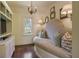 Cozy reading nook with built-in shelving and window seat at 106 Peachtree Battle Nw Ave, Atlanta, GA 30305