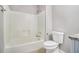 Bathroom with tub shower and toilet at 3563 Stratford, Douglasville, GA 30135