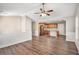 Open concept kitchen with granite island and stainless steel appliances at 3563 Stratford, Douglasville, GA 30135