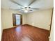 Spacious bedroom with wood flooring and a ceiling fan at 342 Mccurry Rd, Stockbridge, GA 30281