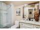 Modern bathroom with a glass shower and updated fixtures at 120 Broad Meadows Ln, Fayetteville, GA 30215