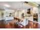 Spacious kitchen featuring modern appliances and an island at 120 Broad Meadows Ln, Fayetteville, GA 30215