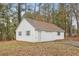 White detached garage with single door and windows at 245 Brookclear Ln, Fayetteville, GA 30215