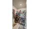 Laundry room with washer, dryer and storage at 4155 Eliza Dr, Lithonia, GA 30038