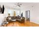 Bright living room featuring hardwood floors and city views at 384 Ralph Mcgill Blvd # 313, Atlanta, GA 30312