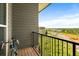 Private balcony with city views and wood decking at 1195 Milton Se Ter # 1407, Atlanta, GA 30315