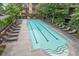 Community lap pool with plenty of lounge chairs at 1195 Milton Se Ter # 1407, Atlanta, GA 30315