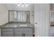 Clean bathroom with granite countertop and updated vanity at 1151 Ruby Nelson Ct, Lawrenceville, GA 30043