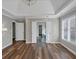 Spacious bedroom with hardwood floors and an ensuite bathroom at 1151 Ruby Nelson Ct, Lawrenceville, GA 30043