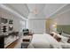 Main bedroom with high ceilings, large closet, and neutral decor at 1151 Ruby Nelson Ct, Lawrenceville, GA 30043