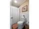 Clean bathroom with updated toilet and shower/tub combo at 1404 Cassville Nw Rd, Cartersville, GA 30121