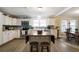 Updated kitchen features stainless steel appliances and an island at 1404 Cassville Nw Rd, Cartersville, GA 30121