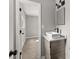 Updated bathroom with a modern vanity and vessel sink at 1730 Salina Dr, Jonesboro, GA 30236