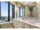 Bathroom with double sinks and a large mirror at 3376 Peachtree Ne Rd # 47A, Atlanta, GA 30326