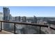 Panoramic city views from a high-rise balcony at 3376 Peachtree Ne Rd # 47A, Atlanta, GA 30326
