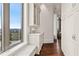 Wet bar with marble countertops and city views at 3376 Peachtree Ne Rd # 47A, Atlanta, GA 30326