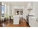 Modern kitchen with marble countertops and stainless steel appliances at 3376 Peachtree Ne Rd # 47A, Atlanta, GA 30326