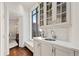 Butler's pantry with marble countertops and custom cabinetry at 3376 Peachtree Ne Rd # 47A, Atlanta, GA 30326