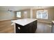 Kitchen island with white quartz countertop at 5359 Megan Rd, Stone Mountain, GA 30088