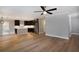 Modern kitchen with stainless steel appliances and an island at 5359 Megan Rd, Stone Mountain, GA 30088