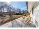 Cozy patio furniture on a large concrete patio at 6856 Womack Ct, Peachtree Corners, GA 30360