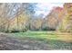 Large backyard with mature trees and open space at 831 Sinyard Rd, Lithia Springs, GA 30122