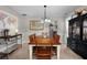 Dining room with a large table and hutch at 184 Silverleaf Ln, Dallas, GA 30157