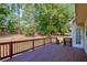 Spacious deck overlooking a wooded backyard at 4799 Fairville Ct, Marietta, GA 30062