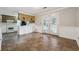 Kitchen with wood cabinets, white countertops, and tile floor at 747 Bethesda School Rd, Lawrenceville, GA 30044