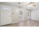 Spacious living room with hardwood floors and neutral walls at 747 Bethesda School Rd, Lawrenceville, GA 30044