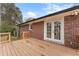 Deck and backyard access with French doors at 2360 Beaver Creek Se Rd, Smyrna, GA 30080