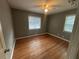 Bedroom with hardwood floors and neutral walls at 2893 Heather Dr, Atlanta, GA 30344